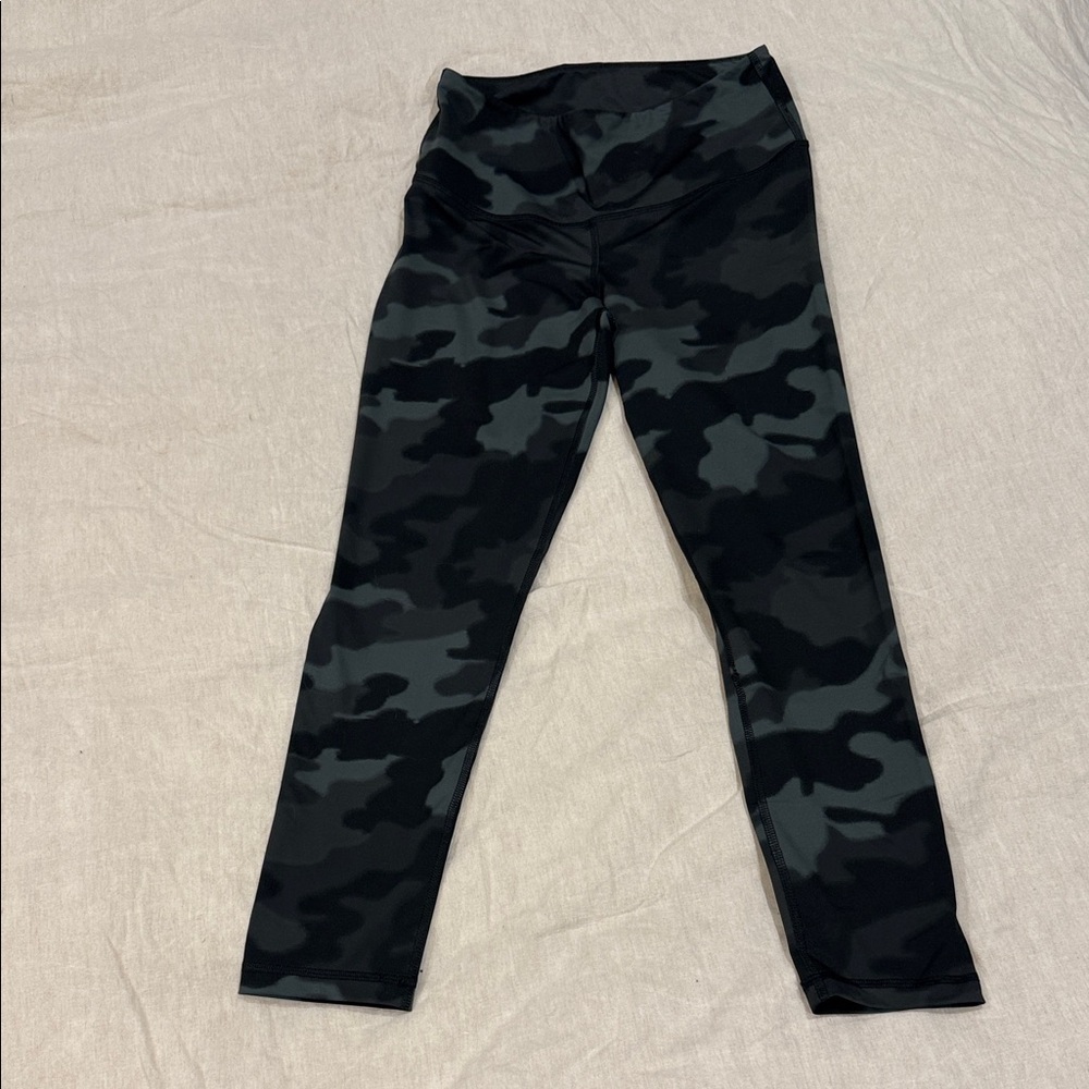 Zella Black and Gray Camouflage Leggings